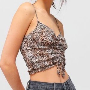 Urban Outfitters Sophie Ruched Cropped Tank Top